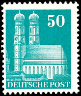 5601 50 Pf. Bauten, Grünblau, Eng Gez., Postfrisch, Mi. 170,-, Katalog: 92WA ** - Sonstige & Ohne Zuordnung