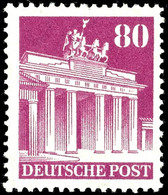 5602 80 Pf. Bauten, Dkl. Karminlila, Eng.gez., Postfrisch, Mi. 120,-, Katalog: 94WA ** - Sonstige & Ohne Zuordnung