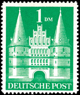 5608 1 DM Bauten Eng Gezähnt, Tadellos Postfrisch, Tiefst Gepr. Novak BPP, Mi. 160.-, Katalog: 97eg ** - Sonstige & Ohne Zuordnung