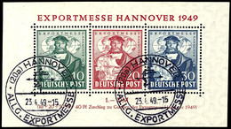 5618 Hannover-Messe-Block, Sonderstempel, Mi. 350,-, Katalog: Bl.1 O - Sonstige & Ohne Zuordnung