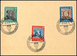 5631 "100 Jahre Dt. Briefmarke" Kpl. Als FDC Auf Blankokarte Mit Seltenerem Münchner SSt. "Grossmünchener Kunstausstellu - Andere & Zonder Classificatie