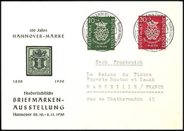 5641 Bachsiegel A. Portogerechtem Brief Nach Frankreich, Sonderumschlag U. Sonderstempel Briefmarkenausstellung Hannover - Autres & Non Classés