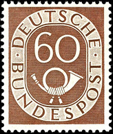 5656 60 Pfg Posthorn, Tadellos Postfrisch, Unsigniert, Mi. 150.-, Katalog: 135 ** - Other & Unclassified