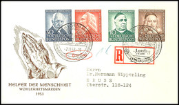 5691 "Helfer Der Menschheit" Kpl. Auf R-FDC, Tadellos, Mi. 250,--, Katalog: 173/76 FDC - Andere & Zonder Classificatie