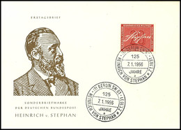 5719 "Heinrich Von Stephan" Auf Schmuck-FDC Mit ESSt. BERLIN, Fotoattest A. Schlegel BPP, Mi. 350,--, Katalog: 227 FDC - Other & Unclassified