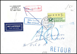 5746 5 Pfg Posthorn, Einzelfrankatur Als Luftpostgebühr Auf Nicht Anerkannter Blindensendung Von "BONN 2 9.2.83" Nach De - Other & Unclassified