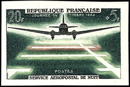 5773 1959, 20 Fr. Tag Der Briefmarke, Abart "ungezähnt", Tadellos Postfrisch, Dallay 85.-, Katalog: 1240U ** - Autres & Non Classés