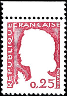 5774 1960, 0,25 Fr. Marianne Ohne Graudruck, Postfrisch Vom Oberrand, Katalog: 1316F ** - Autres & Non Classés