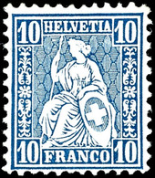 5926 10 C. Blau, Ungebraucht, In Guter Erhaltung, Mi. 600,-, Katalog: 23a * - Sonstige & Ohne Zuordnung