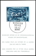 6012 1945, Blockausgabe Spende Für Die Kriegsgeschädigten Mit Sonderstempel "3.III.45", Tadellos, Fotoattest Renggli "Se - Andere & Zonder Classificatie