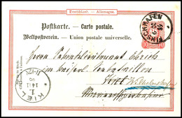 6300 Ganzsachenkarte10 Pfg Kleiner Adler PFENNIG-AUSGABE, Stempel FINSCHHAFEN 20 9 89 (Tag Und Monat Kopfstehend Und Ver - Nouvelle-Guinée