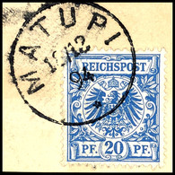 6322 20 Pfg Krone/Adler, Stempel MATUPI 18/12 94, Auf Briefstück, Katalog: V48 BS - Duits-Nieuw-Guinea