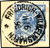 6330 20 Pfg Krone/Adler, Stempel FRIEDRICH-WILHELMSHAFEN 11/6 98, Auf Briefstück, Signiert Pfenninger Und Dr. PROVINSKY  - German New Guinea
