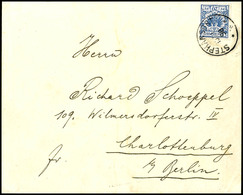 6333 20 Pfg Krone/Adler, Stempel STEPHANSORT 15/1 98 Auf Brief Nach Charlottenburg, Absender: Oskar Haesner, Stationsvor - Deutsch-Neuguinea