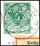 6345 5 Pfg Krone/Adler, Stempel MATUPI 15 3 99, Auf Briefstück. Sign. Grobe Und R.F. STEUER BPP, Katalog: M46c BS - Sonstige & Ohne Zuordnung