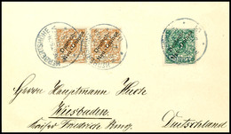 6371 3 Pfg (waagrechtes Paar) Und 5 Pfg Krone/Adler Auf Gering überfrankiertem Brief, Stempel HERBERTSHÖHE DNG 29/5/01,  - Duits-Nieuw-Guinea