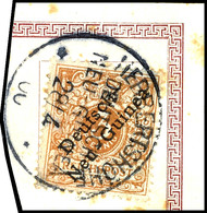 6375 3 Pf. Krone/Adler Hellockerbraun Auf Briefstück, Klar Gest. HERBERTSHÖHE 28/4 00, Gepr. Dr.Provinsky BPP, Katalog:  - Nouvelle-Guinée