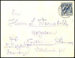 6389 20 Pfg Krone/Adler Mit Aufdruck Auf Brief Der 2. Gewichtsstufe (über 15g), Stempel HERBERTSHÖH 23/8/89 Via Sydney ( - Nouvelle-Guinée