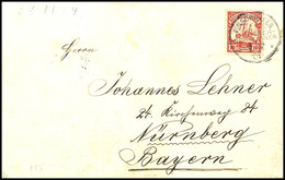 6413 10 Pfg Kaiseryacht Auf Brief, Stempel FINSCHHAFEN DNG 7/12/04 Nach Nürnberg, Rückseitig Im Transit HERBERTSHÖHE DNG - Duits-Nieuw-Guinea