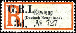 6456 3 D. Auf R-Zettel Käwieng (Aniqua), Ungebr. In Guter Zähnung, Katalog: 16d II * - Nouvelle-Guinée