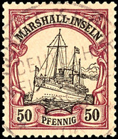6565 HERBERTSHÖHE Zentr. Auf Marshall-Inseln 40 Pf. Schiffszeichnung, Katalog: MSHI 20 O - Autres & Non Classés