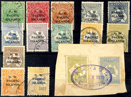 6567 Australische Besetzung, Nordwestliche Südsee-Inseln, 13  Gest. Werte Nr. 1,2,6,7/9, 11/13, B20, C20, C22, Dazu Aust - Autres & Non Classés