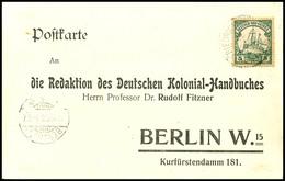 6581 5 Pfg Kaiseryacht Auf Vordruck-Postkarte Für Adressenänderungen, Stempel FRIEDRICH-WILHELMSHAFEN 25/0/08 An "die Re - Andere & Zonder Classificatie