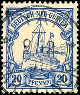 6585 20 Pf. Schiffszeichnung, Fremdentwertung Klar Und Zentr. YAP KAROLINEN 9/12 11, Katalog: 10 O - Sonstige & Ohne Zuordnung