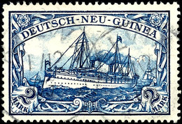 6590 2 RM Schiffszeichnung, Fremdentwertung Deutsch-Ostafrika, Klar KILWA 1/12 05, Katalog: 17 O - Sonstige & Ohne Zuordnung