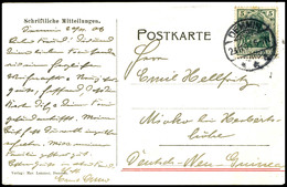 6592 Incoming Mail: 1906, AK Aus Demmin Nach "Mioko Bei Herbertshöhe" (Mioko Ist Eine Insel In Duke-of-York-Inselgruppe) - Autres & Non Classés