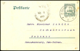 6598 Incoming Mail: 1910, Ganzsachenkarte 5 Pfg Kaiseryacht Von Deutsch-Südwestafrika (MiNr. P18), Stempel GROOTFONTEIN  - Andere & Zonder Classificatie