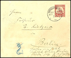 6606 1905, Brief Mit 10 Pfg Kaiseryacht, Stempel HERBERTSHÖHE 7/9 05 Nach Berlin. Absender: Dr. Emil Kraus (stellvertret - Other & Unclassified