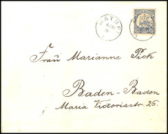 6614 1902, 20 Pfg Kaiseryacht Auf Brief (2. Gewichtsstufe) Mit Eingedrucktem Absender Rückseitig "HERNSHEIM & Co., MATUP - Sonstige & Ohne Zuordnung