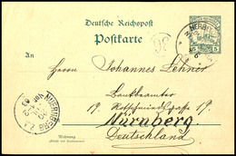 6618 1903, Ganzsachenkarte 5 Pfg Kaiseryacht, Stempel HERBERTSHÖHE DNG 4 6 03 (Tag Und Monat Wohl Schon Vor Ort Mit Tint - Sonstige & Ohne Zuordnung