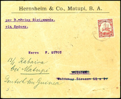 6625 1905, Vordruck-Brief Der Firma "Hernsheim & Co., Maatupi, B.A." Mit 10 Pfg Kaiseryacht, Stempel MATUPI 28 11 05, Na - Andere & Zonder Classificatie