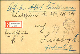 6627 1906, POSTSACHE/RÜCKSCHEINE: Eingeschriebene, Portofreie Postsache Für 3 Rückscheine Mit Den Nrn. 284, 286 Und 299  - Other & Unclassified