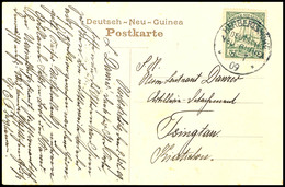 6640 1909, Post Nach Kiautschou: AK "Kakadutanz Der Papuas" Mit 5 Pfg Kaiseryacht, Stempel HERBERTSHÖHE DNG 3 7 09 Nach  - Other & Unclassified