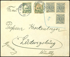 6641 1909, 5 Pfg Kaiseryacht, Stempel HERBERTSHÖHE DNG 25 8 09, Daneben Unentwertet (mit "0" Gekennzeichnet) Württemberg - Sonstige & Ohne Zuordnung