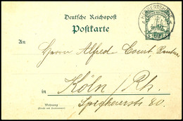 6644 1909, Ganzsachenkarte 5 Pfg Kaiseryacht, Stempel HERBERTSHÖHE DNG 25 12 09, Geschrieben In "MEALAGUNA" , Vermutlich - Andere & Zonder Classificatie