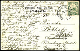6649 1910, AK "Siar-Mann Mit Trommel, Festlich Geschmückt", Mit 5 Pfg Kaiseryacht, Stempel FRIEDRICH-WILHELMSHAFEN 21/10 - Other & Unclassified