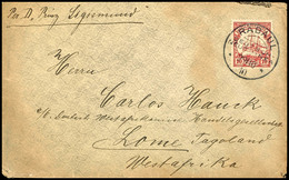 6653 1910, 10 Pfg Kaiseryacht Auf Brief, Stempel RABAUL DNG 29/10 10, Adressiert An "Herrn Carlos Hauck / C/o Deutsch We - Andere & Zonder Classificatie