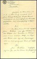 6670 1912, Originalvertrag Zwischen Der Firma Hernsheim Und Dem Angestellten R. Richter über Seine Arbeit Bei Der Filial - Andere & Zonder Classificatie