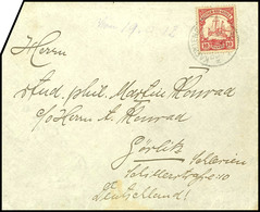 6671 1912, Brief Mit 10 Pfg Kaiseryacht , Stempel KAEWIENG DNG 25 9 12, Nach Görlitz. Absenderangabe: "Erich Konrad / Lu - Sonstige & Ohne Zuordnung