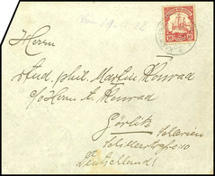 6671 1912, Brief Mit 10 Pfg Kaiseryacht , Stempel KAEWIENG DNG 25 9 12, Nach Görlitz. Absenderangabe: "Erich Konrad / Lu - Other & Unclassified
