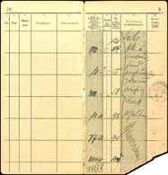 6676 1913/14, Einige Seiten Eines Posteinlieferungsbuches (25.3.13, 21.10.13 Und 9.4.14) Mit Auflistung Von Abgesandten  - Andere & Zonder Classificatie