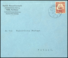 6687 1913, Vordruckbrief-Vorderseite Der Kalili Gesellschaft, Südwest-Neumecklenburg, Mit 10 Pfg Kaiseryacht, Stempel HE - Other & Unclassified