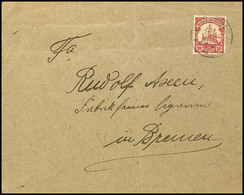 6692 1913, Brief Mit 10 Pfg Kaiseryacht An Eine Zigarrenfabrik In Bremen, Stempel KAEWIENG DNG 30/12 13. Absender: Karl- - Sonstige & Ohne Zuordnung