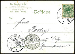 6711 1900, KAIS. DEUTSCHE MARINE-SCHIFFSPOST No.11  25 4 00  Auf AK "Ansicht Einer Plantage Mit Faktorei" (geschrieben I - Other & Unclassified