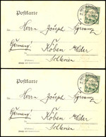 6774 HERBERTSHÖHE, Seltene Fotokarte Mit 2 Verwaltern (?) Vor Palme, Frankiert Mit 5 Pfg Kaiseryacht, Stempel HERBERTSHÖ - Other & Unclassified