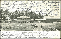 6790 MATUPI, ("Ah Tam Kurapun"), Seltene AK (abgebildet Ist Ein "Strandhotel") Mit 5 Pfg Kaiseryacht, Stempel MATUPI  2/ - Sonstige & Ohne Zuordnung